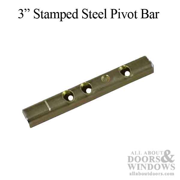 Tilt and Turn Window Pivot Bar, Stamped Steel, 2-1/4