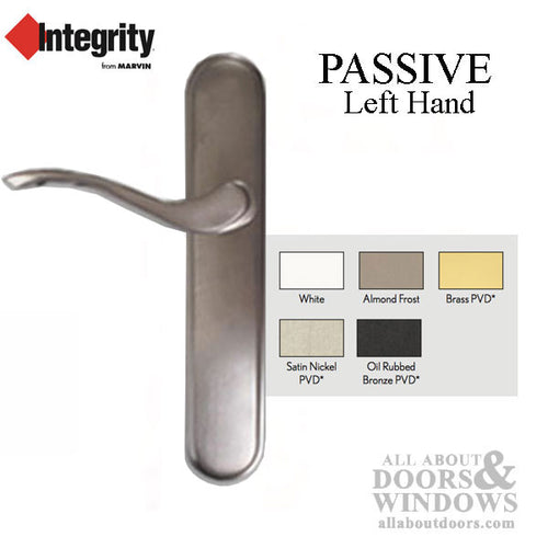 Integrity Cambrige Secondary, Passive Swinging Door Handles, Left Hand - Integrity Cambrige Secondary, Passive Swinging Door Handles, Left Hand