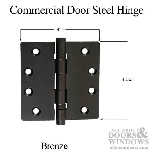 Store Front Stainless Steel Hinge,  4-1/2