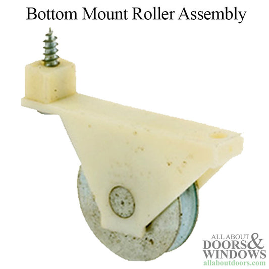 Bottom Mount Guide Roller Assembly with 1 Inch Steel Wheel for Sliding Screen Door