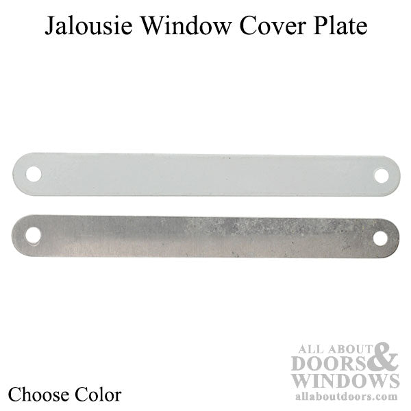 Cover Plate, Jalousie Window 4-3/4 Hole Spacing - Choose Color - Cover Plate, Jalousie Window 4-3/4 Hole Spacing - Choose Color