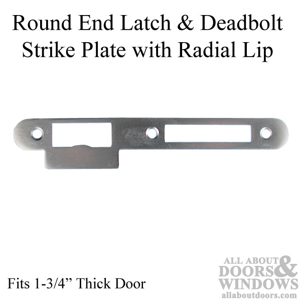 Strike Plate, Latch & Deadbolt, Curved Lip,  Radius Corners - Strike Plate, Latch & Deadbolt, Curved Lip,  Radius Corners