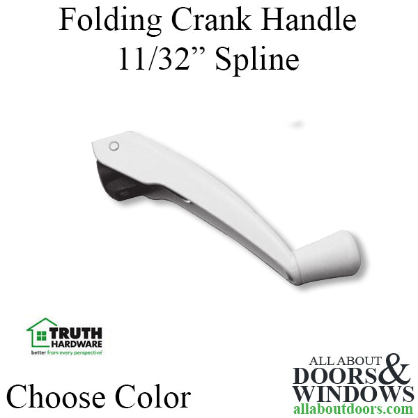 Amesbury Truth Casement Window Crank Handle 11/32 Inch Spline Folding - Amesbury Truth Casement Window Crank Handle 11/32 Inch Spline Folding