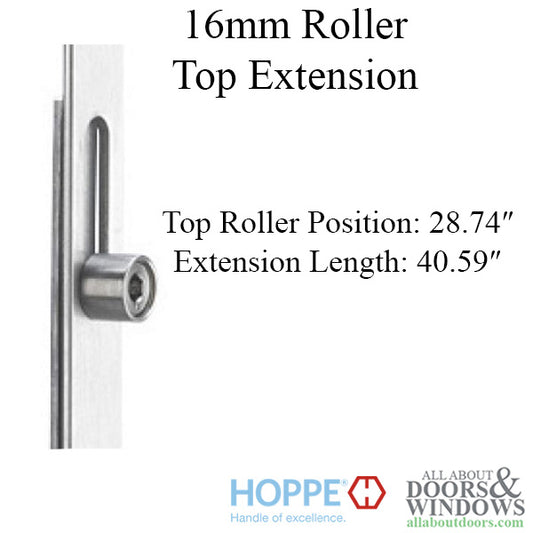 16mm Auto Top Extension, Roller @ 28.74" 40.59" Length SNE