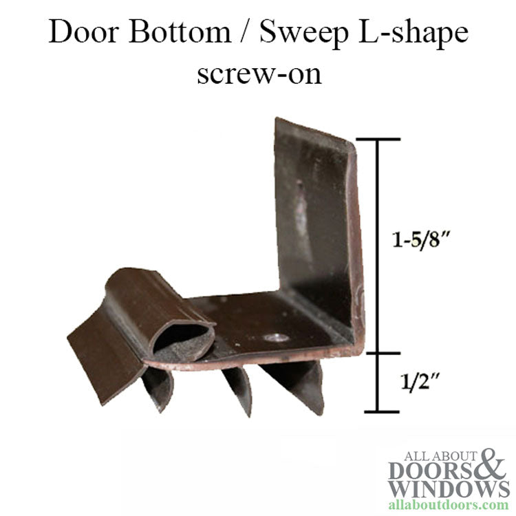 Door Bottom / Sweep, L-shape / Screw-on 36 Inch - Door Bottom / Sweep, L-shape / Screw-on 36 Inch