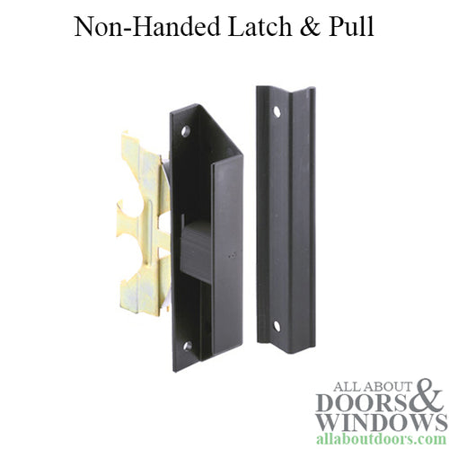 Non-Handed Latch & Pull for Sliding Screen Door - Black Finish - Non-Handed Latch & Pull for Sliding Screen Door - Black Finish