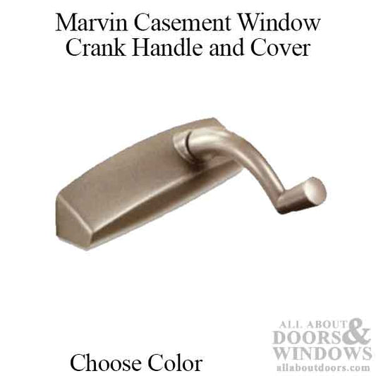 Marvin Casement Crank Handle and Cover, Left Hand