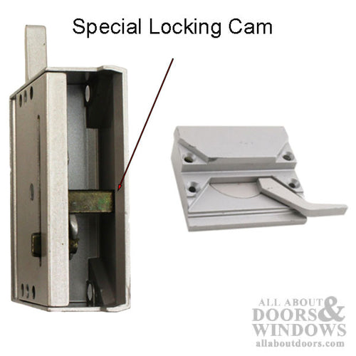 Casement Window Sash Lock with 4 Screw Holes, Left Hand - Casement Window Sash Lock with 4 Screw Holes, Left Hand