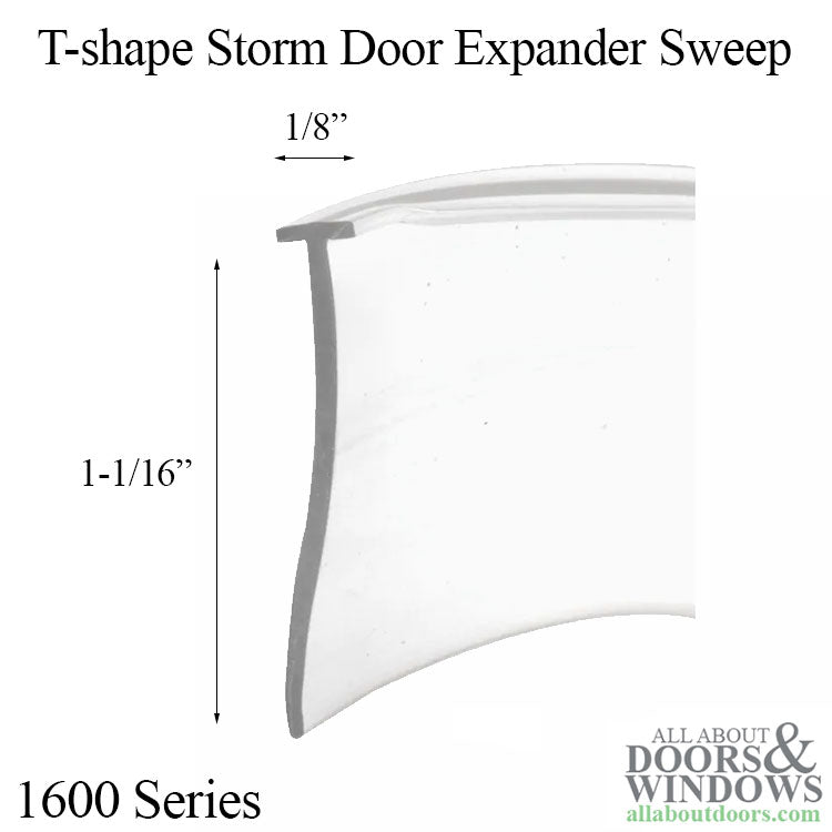 Storm Door Expander Sweep 1600 Series T Shape - Storm Door Expander Sweep 1600 Series T Shape