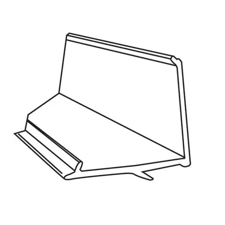 8' White Vinyl Glazing Bead (Snap In) - 8' White Vinyl Glazing Bead (Snap In)