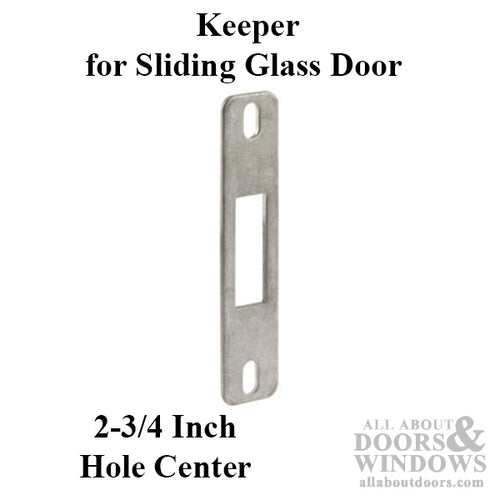 Keeper - Sliding Patio Door, Stainless Steel - SS - Keeper - Sliding Patio Door, Stainless Steel - SS