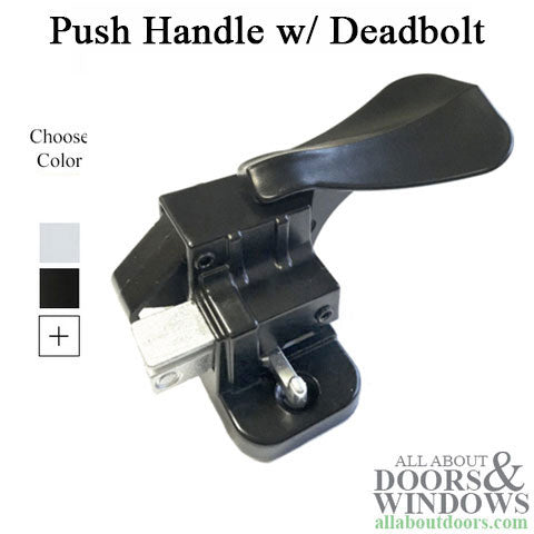 Inside Push Handle with Latch and  Deadbolt, Storm Door Replacement