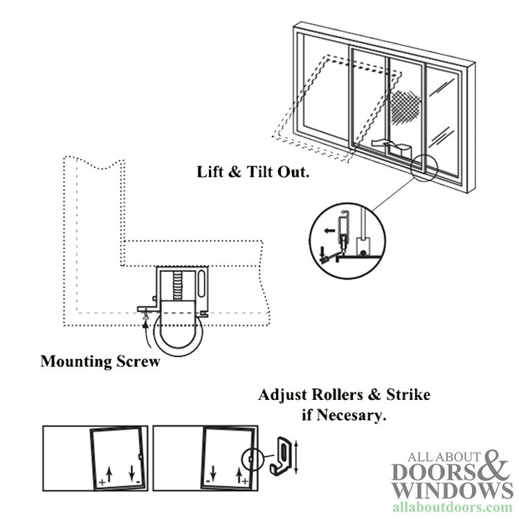 Nylon Roller Assembly for Sliding Screen Door - Nylon Roller Assembly for Sliding Screen Door