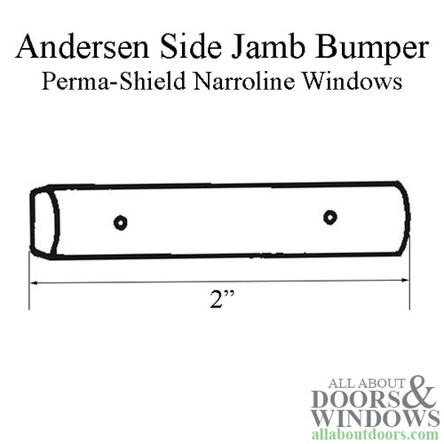 Andersen Perma-Shield Narroline Side Jamb Bumper - Gray - Andersen Perma-Shield Narroline Side Jamb Bumper - Gray