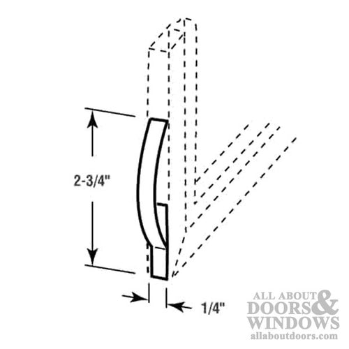 Corner Mount Flat Tension Spring for Sliding Window Screen Channels - Corner Mount Flat Tension Spring for Sliding Window Screen Channels