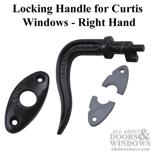 Locking Handle, Curtis Window, RH,  1-1/2 c-c