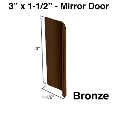 Discontinued - Pull, Mirror door   3 x 1-1/2 Inch - Bronze