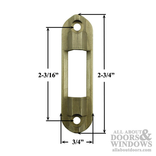 Pella Screen Latch Strike Plate For Sliding Screen Doors  Choose Color - Pella Screen Latch Strike Plate For Sliding Screen Doors  Choose Color