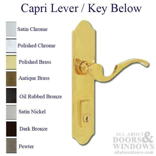 G-U Capri Handle & 45mm Plate, Active, Keyed with Thumbturn (Handle Above Cylinder) Choose Color - G-U Capri Handle & 45mm Plate, Active, Keyed with Thumbturn (Handle Above Cylinder) Choose Color