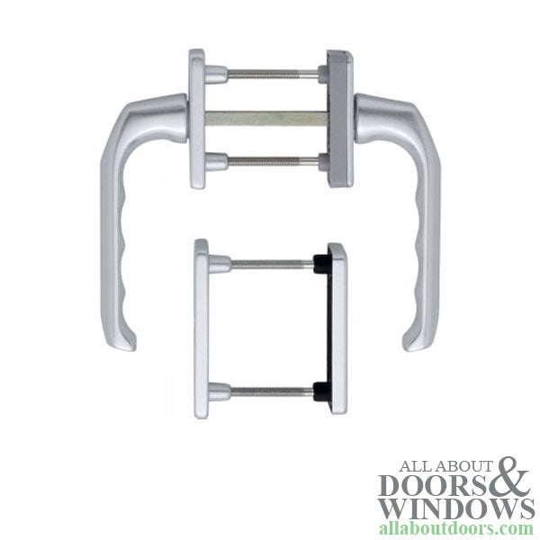 HOPPE London, Tilt Turn window non keyed handle with cylinder Rosette 90° Stop  Silver - HOPPE London, Tilt Turn window non keyed handle with cylinder Rosette 90° Stop  Silver