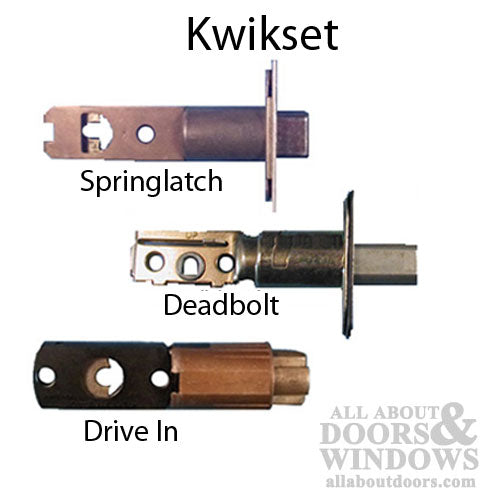 Kwikset Springlatch, 2-3/8, Radius Face - Brass - Kwikset Springlatch, 2-3/8, Radius Face - Brass