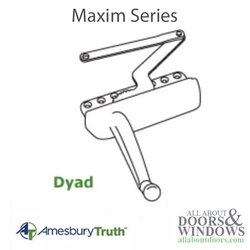 Truth Maxim 50.50 Dyad Operator, split arm, Sill Mount Left  - CHOOSE COLOR - Truth Maxim 50.50 Dyad Operator, split arm, Sill Mount Left  - CHOOSE COLOR