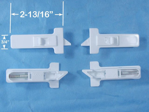 Tilt Latch, T - shape, LH/RH Pair, Large 2-13/16 - White - Tilt Latch, T - shape, LH/RH Pair, Large 2-13/16 - White