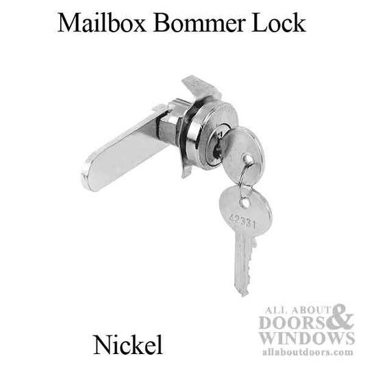 Mailbox Bommer Lock, 2" flat cam, 90 degrees CCW - Locked Left