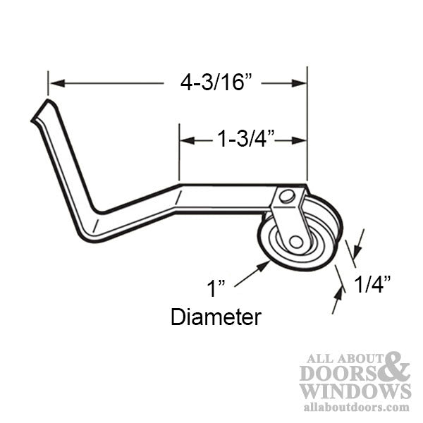 V Spring Tension Roller Assembly with 1 Inch Steel Wheel – Sliding Screen Door - V Spring Tension Roller Assembly with 1 Inch Steel Wheel – Sliding Screen Door