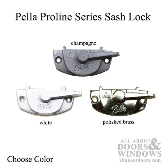 Sash Lock , Sweep Latch w/ Lugs. 2-1/16 holes  Pella- Choose Color