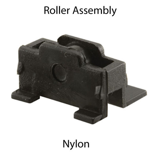 Roller Assembly (Flat) - Sliding Windows, Nylon (offset guide leg)