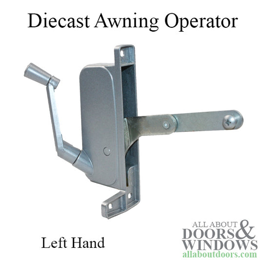 Awning Operator for t.m. Windows - Left - Aluminum