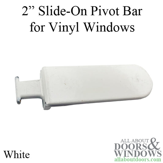 Slide on Pivot Bar, 2" - White