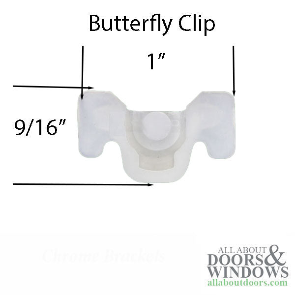 Red Butterfly Clip #6, used on spring Jambliners, Plastic - Red Butterfly Clip #6, used on spring Jambliners, Plastic