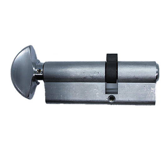 55.5/35.5 Hoppe Non Logo 90° Active Keyed Euro Profile Cylinder, Crescent Knob