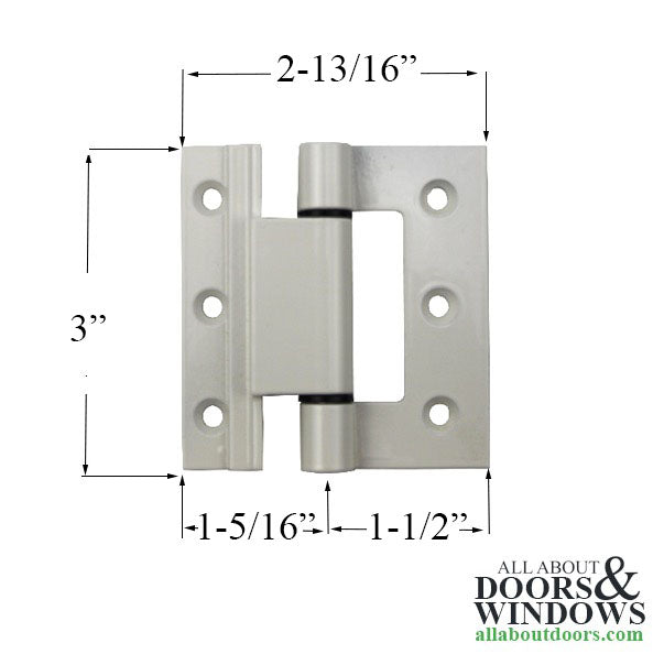 Weather Shield Casement Eyebrow Hinge Assembly - Chestnut Bronze - Weather Shield Casement Eyebrow Hinge Assembly - Chestnut Bronze