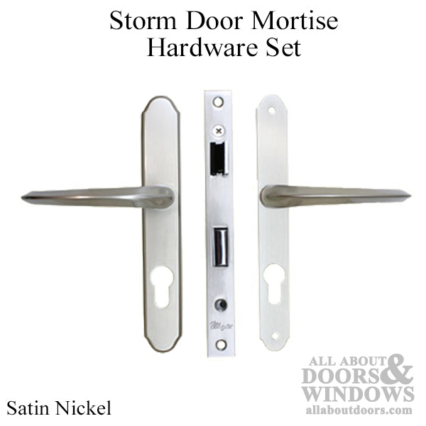 Storm Door Mortise Hardware Handle Kit - SN - Storm Door Mortise Hardware Handle Kit - SN