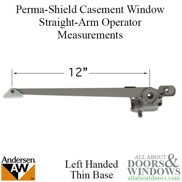 Straight Arm Operator, Corrosion Resistant, 12