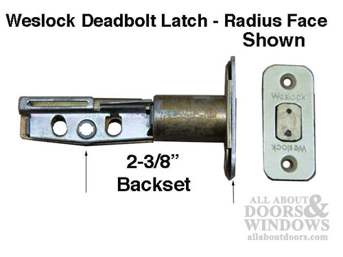 Discontinued - Weslock 400 Series 2-3/8 Backset Deadbolt latch, Square Face - Discontinued - Weslock 400 Series 2-3/8 Backset Deadbolt latch, Square Face