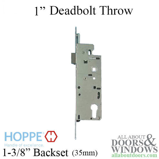 Hoppe Mortise Lock Manual Single Point Lock Body - 35mm Backset, 16mm Faceplate