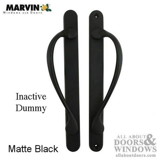 Marvin Inactive / Dummy Narrow Sliding Door Handle - Matte Black