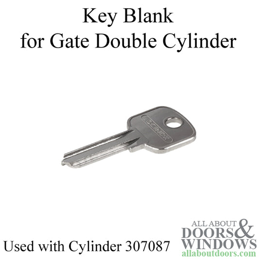 Locinox Key Blank for 4-Pin 2-1/8 Inch Euro Profile Cylinder (54mm)