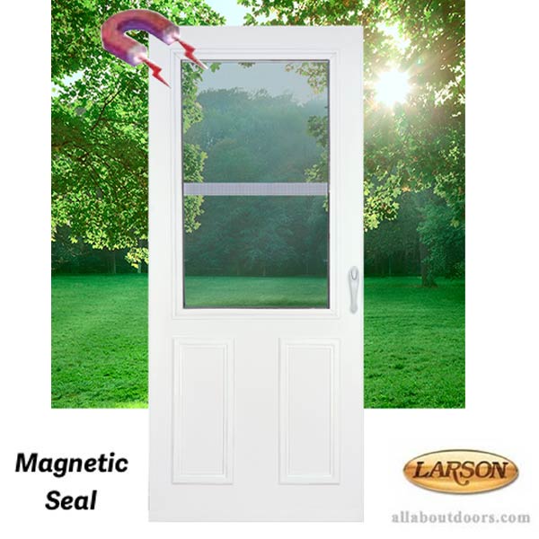 Larson Multi-Vent Traditional Full Screen Magnetic Seal Storm Door - Larson Multi-Vent Traditional Full Screen Magnetic Seal Storm Door