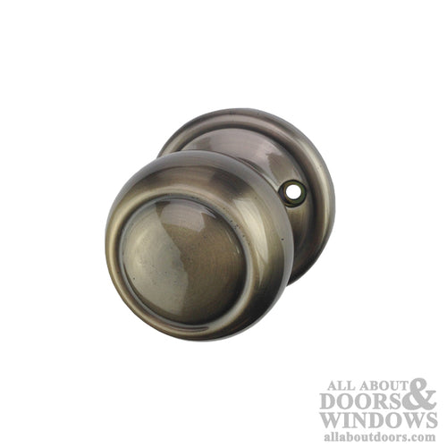 Kwikset Cortez US15A 788 CZ Single Dummy Knob - Antique Nickel - Kwikset Cortez US15A 788 CZ Single Dummy Knob - Antique Nickel