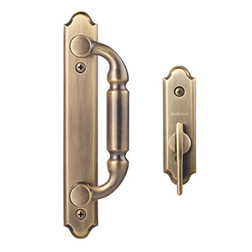 Andersen Frenchwood Gliding Door Trim Covington, 2 Panel Interior & Exterior  - Antique Brass - Andersen Frenchwood Gliding Door Trim Covington, 2 Panel Interior & Exterior  - Antique Brass
