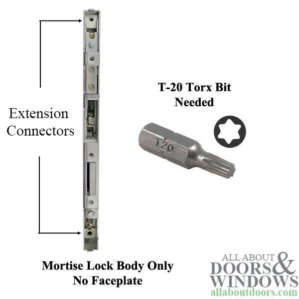 P1000 Active Gearbox, 45/92 Mortise Lock Case Body, American Version - P1000 Active Gearbox, 45/92 Mortise Lock Case Body, American Version