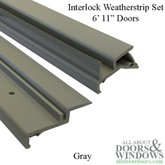 Andersen Interlock Weatherstrip Set, 6ft 11in Perma-Shield Gliding Door - Gray