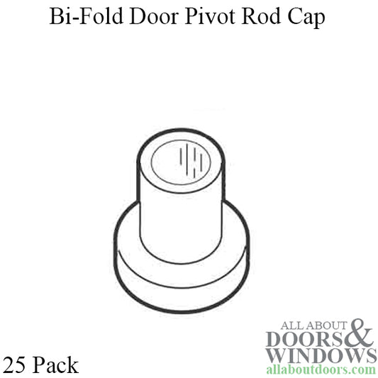 BI-Fold Door Pivot Rod Cap, 25 Pack