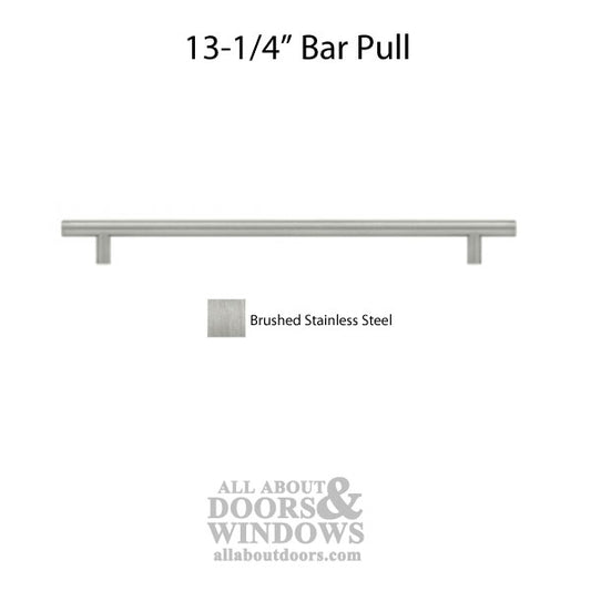 13-1/4" Bar Pulls, Solid Stainless Steel