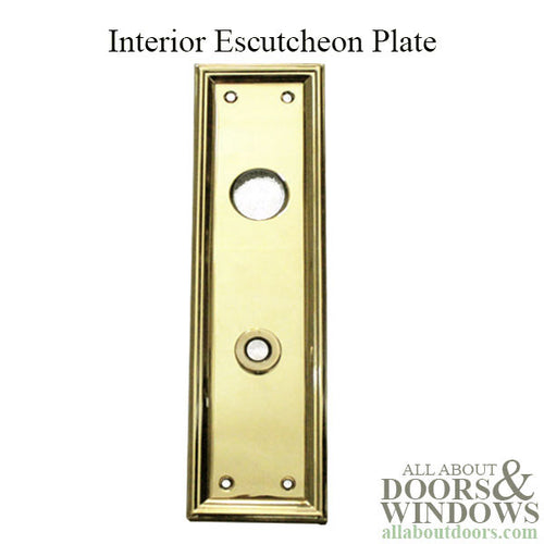 Baldwin - Nashville Interior Escutcheon Plate w/Knob Hole - Baldwin - Nashville Interior Escutcheon Plate w/Knob Hole
